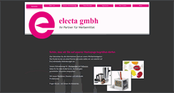 Desktop Screenshot of electa.de