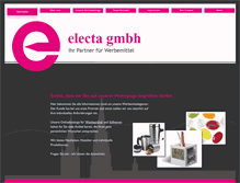 Tablet Screenshot of electa.de